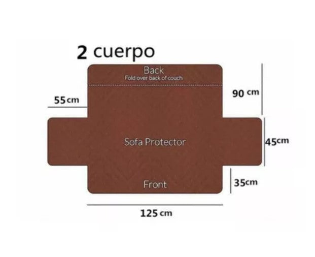 Cubre Sofá de 2 Cuerpos