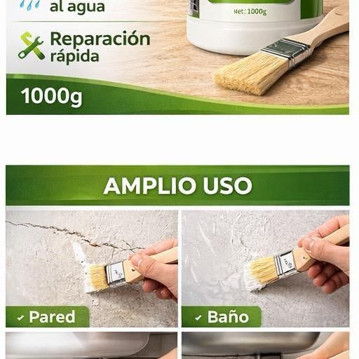 Repara filtraciones y protege tu hogar con el Sellador Impermeable de 1 kilo + Brocha
