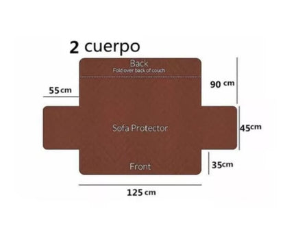 Cubre Sofá de 2 Cuerpos
