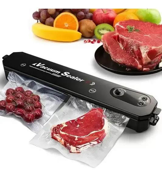 CURLERPRO™ Selladora al Vacío. Conserva tus Alimentos por Más Tiempo. Incluye 5 Bolsas de 15 x 25 cm.