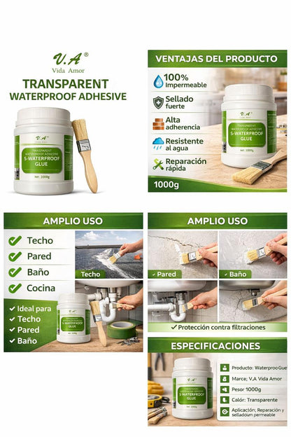 Repara filtraciones y protege tu hogar con el Sellador Impermeable de 1 kilo + Brocha